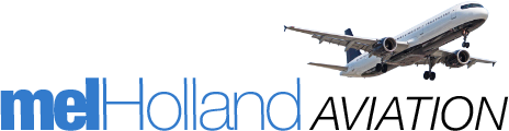 Mel Holland Design logo featuring green mel text with Holland in outlined letters
